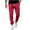Red, variant on Havenre Mens Slim Fit Corduroy Joggers Pants Elastic High Waist Stretch Drawstring Tapered Leg Sweat Pants with Pockets Gray L