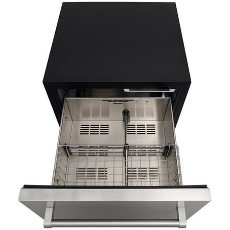 Thor Kitchen - 24 Inch Indoor Outdoor Refrigerator Drawers - Stainless Steel