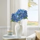 thumbnail image 5 of Tallo de flor de seda de hortensia artificial | Flor artificial de 54 pétalos para bodas y decoración del hogar | Manualidades y pintura al óleo | 18 x 45 cm, 5 of 6