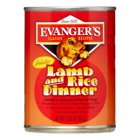 Evanger's Classic Recipes Lamb & Rice Wet Dog Food, 13 Oz, Case of