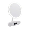 thumbnail image 2 of Impressions Vanity Melody Round Duotone Lighted Makeup Mirror with Adjustable Brightness (White), 2 of 5