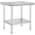 thumbnail image 1 of KFFKFF Table de Travail et Poste de Travail Commerciaux 24 x 30 x 32 Pouces Table de Travail en Acier Inoxydable Robuste Table de Travail Commerciale pour Préparation des Aliments pour la Maison, la Cuisine, le Restaurant Table de Préparation en Métal avec Pieds Ajustables, 1 of 9