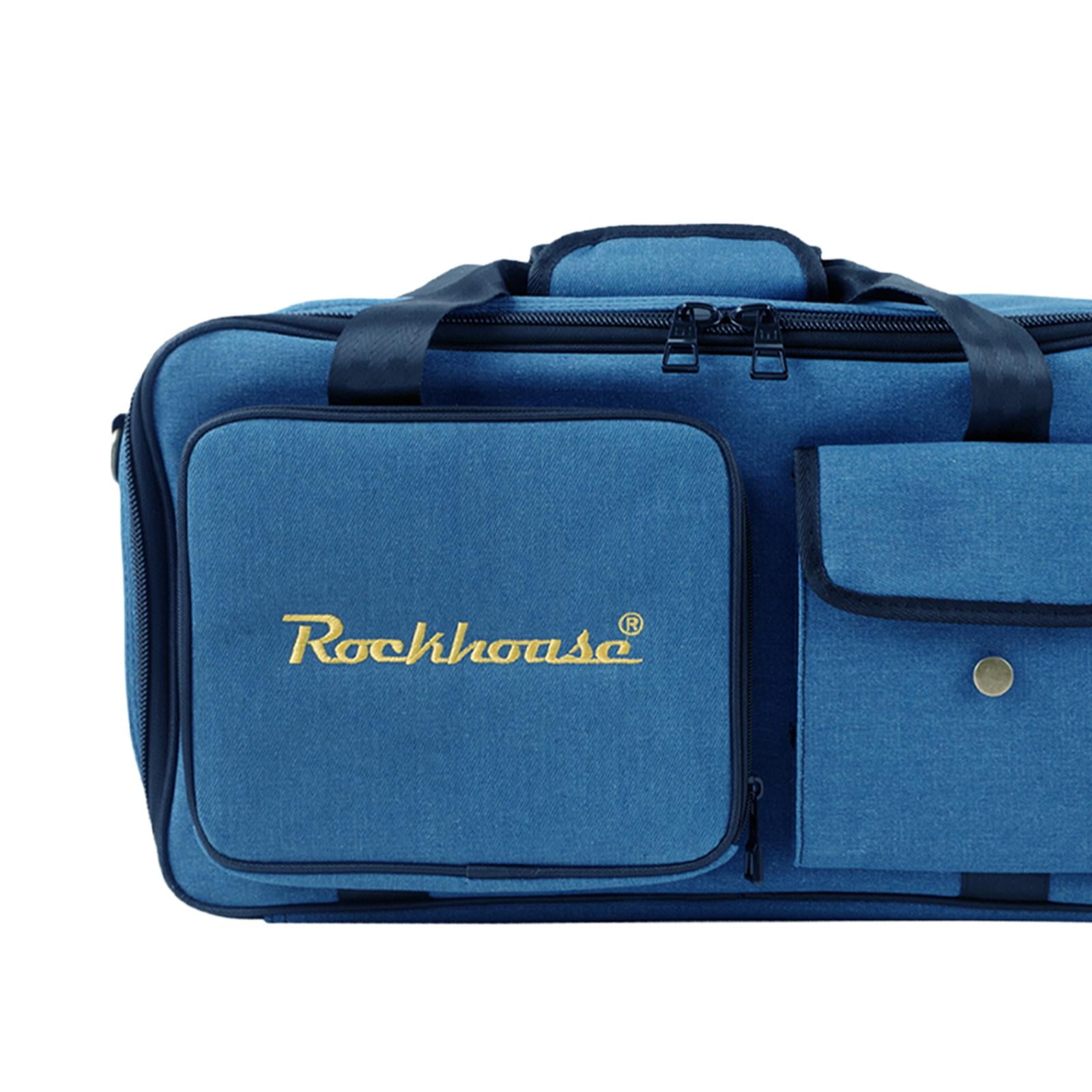 EHJRE Electric Guitar Pedals Storage Bag Scratch Resistant Organizer Multieffects Case L