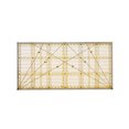 thumbnail image 1 of Injueey Regla de acolchado rectangular, plantilla de medición de costura, regla de costura transparente de alta precisión para manualidades Tela de costura y artesanía, 1 of 6