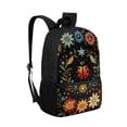 thumbnail image 2 of Binienty Ladybug Floral Print School Backpack for Kids Elementary Students Bookbag 17 Inch with Quick Access Front Pocket Padded Shoulder Straps Back to School Gift, 2 of 6