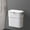 WHS, variant on Suncoda Garbage Can, Cleaning Supplies Household Kitchen Trash Can Cabinet Door Hanging No Punch Plastic Bin with Lid Bathroom Stickable Garbage Can Hanging with Lid Odorless