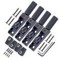 thumbnail image 2 of GLFILL 1 Set 4/5/6 String Bass Headless Bridge Single Split Style Bridge Single String Silver Zinc Alloy Musical Instrument Accessories Black 6PCS, 2 of 5