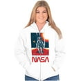 thumbnail image 3 of NASA Landed on the Moon Astronaut Zip Up Hoodie Men's Women's Brisco Brands M, 3 of 6