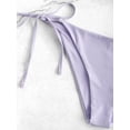 thumbnail image 6 of ZAFUL for Women Ribbed Underwire Tie Side Bikini Set Lavender blue S, 6 of 7