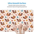 thumbnail image 4 of Naloa Forest Squirrel Nuts Gaming Mouse Pad Large Mouse Mat Long Extended Desk Pad Non-Slip Rubber Mice Pads Stitched Edges Thin Pad (16x29.5 Inch), 4 of 8