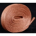 thumbnail image 4 of Santimon 2 Pairs Classic Waxed Flat Shoelace for Boots/ Sneakers/ Sport Shoes 71" Brown, 4 of 8