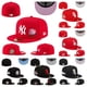 thumbnail image 2 of M-L-B Gorra New York Yankees Fitted Sombrero No Ajustable De Béisbol Completa Cerrada Ala Plana 9UGG, 2 of 3