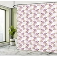 thumbnail image 5 of Ambesonne Orchid Shower Curtain, Oriental Flowers Ombre, 69"Wx70"L, Pale Pink Cream, 5 of 5