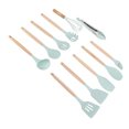 thumbnail image 5 of 11Pcs Kitchen Utensils Set Heat Resistant Seamless Design Non Stick Comfortable Touch Cooking Utensils Spatula Set for Home Light Green, 5 of 5
