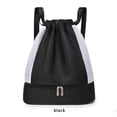 thumbnail image 4 of Qarigey Bolsa de gimnasio para adultos, impermeable informal para Fitness, ropa, pantalones, paraguas, bolsas de natación con separación seca y Envolturas para manijas de equipaje Negro Qarigey AP018658-03, 4 of 6