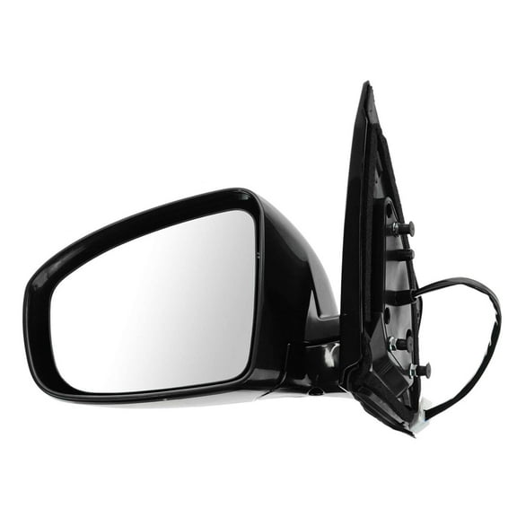 TRQ Mirror Power Heated Smooth Black Driver Side Left LH for 09-13 Nissan Murano MRA06323
