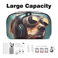 thumbnail image 3 of Dog Digital Pouch Organizer for Chargers, Hard Drives, and Cords - Waterproof Oxford Cloth Material, 5.9x9.44x3.14 Inches, 3 of 6