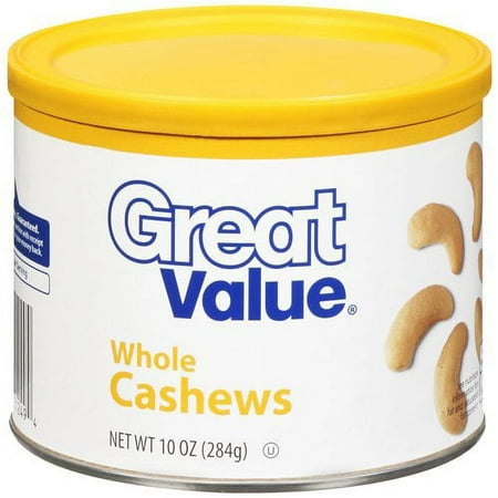 Great Value 10oz Whole Cashew