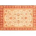 thumbnail image 1 of Ahgly Company Indoor Rectangle Oriental Orange Traditional Area Rugs, 5' x 7', 1 of 4