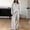 Gray women's striped lounge set a1, variant on Usloyux Women's 2 Piece Striped Lounge Set Long Sleeve Pullover Top and Wide Leg Pants Matching Tracksuit Outfits with, Red S