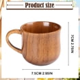 thumbnail image 2 of Handmade Jujube Wood Tumbler Set – 2-Pack Natural Wooden Cups for Tea, Coffee or Beer, 8"x7" (Wood), 2 of 5