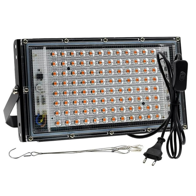Lámpara de crecimiento de plantas de interior de lámpara de planta de lámpara de planta LED lámpara de para flores verduras 100W