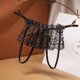 thumbnail image 2 of TrowBridge-bragas sexys para mujer, ropa interior transparente con entrepierna abierta, tangas femeninas ahuecadas, lencería erótica con bordado caliente, 2 of 4