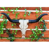 Ebros Large 27"Wide Longhorn Steer Cow Skull Wall Head Hanging Sculpture Plaque