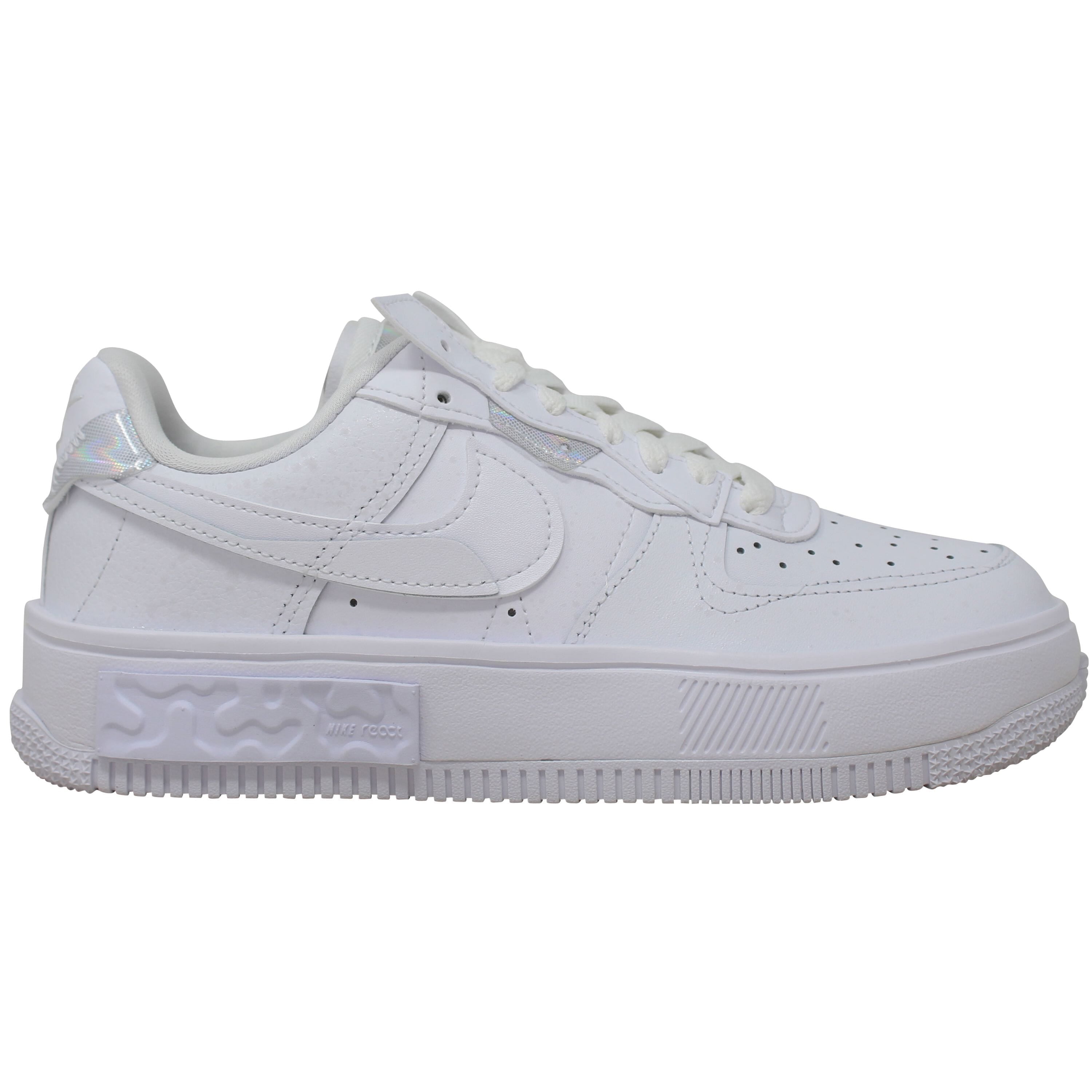 Nike Air Force 1 White/White-White-White Women's Size 12 Medium Walmart.com