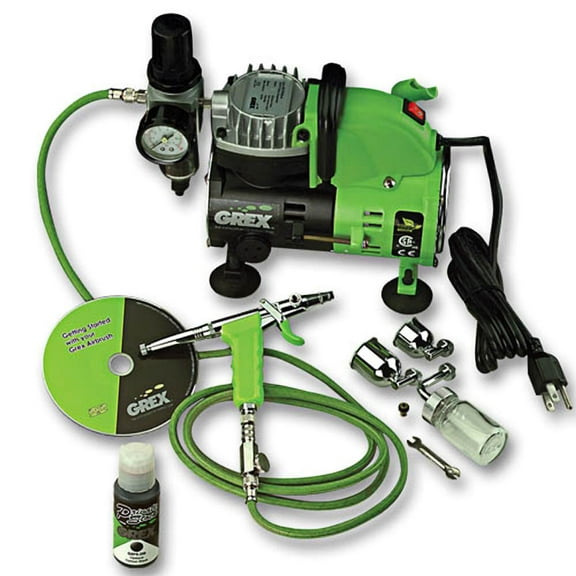 Grex Gck01 Combo Kit With Genesis.Xt And Ac1810-A Air Compressor Airbrush
