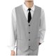 thumbnail image 2 of pstuiky Camisetas sin mangas para hombre, Traje de bolsillo de color liso con solapa y sin mangas para hombre Camisas para hombres m, 2 of 7