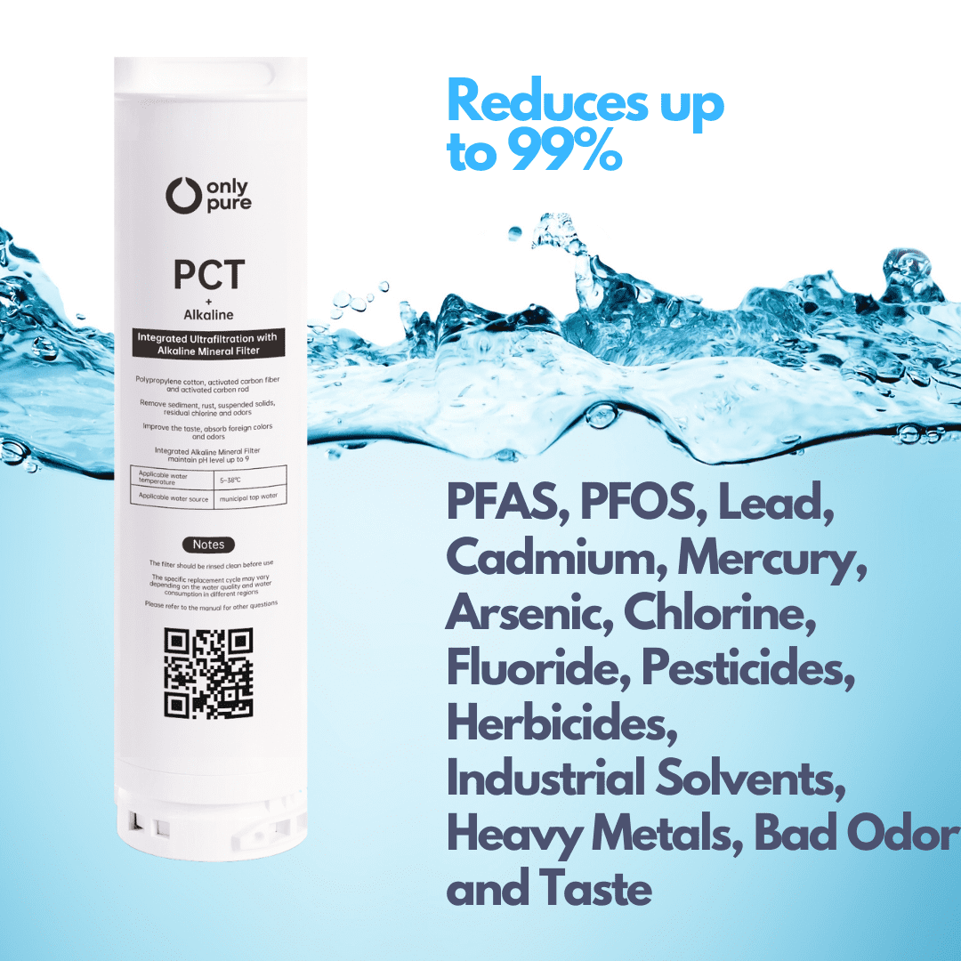 OnlyPure, OPRO600-PCT Mineral Rich - ALKALINE Filter, NSF Certified, Replacement for OPRO600-B Reverse Osmosis System, 600GPD, 1-year Lifetime