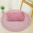 thumbnail image 2 of 2 Pcs Fil Plat Tricoté à la Main Tissé Coussin Fil Panier Plat Couverture Tressée Bricolage Crochet Coussin Fil pour Crocheter, 2 of 6