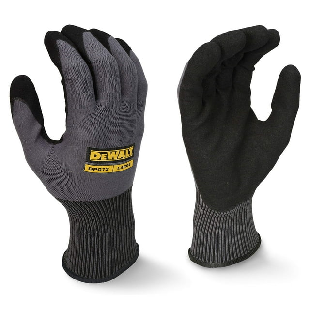 Guante de trabajo DEWALT DPG72, con agarre flexible y duradero, talla M