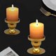 thumbnail image 4 of Candlestick Set Gold Votive Candle Holders Vintage Brass Candlesticks 6cm/2.36in Pillar Candle Holder, 4 of 5