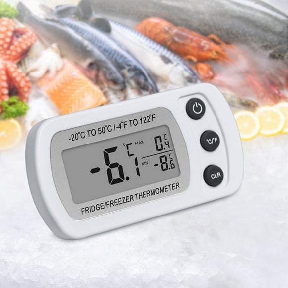 Digital Freezer Thermometer,Refrigerator Thermometer Memory Function Digital Freezer Room Thermometer Fridge Thermometerfor Cafe Striking Appearance