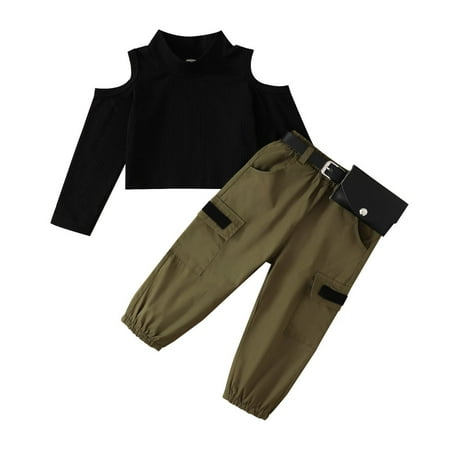 

Baby Girl Clothes Long Sleeve-Shirt Pullover Top Pants Outfit Fall Winter Clothes Set Fall Winter Baby Clothes for Girls