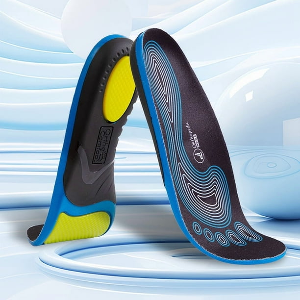 Flat foot correction insole for men and students, flat foot shock-absorbing, eversion leg shape, arch support, sports insole【 Sizes 43-44 】