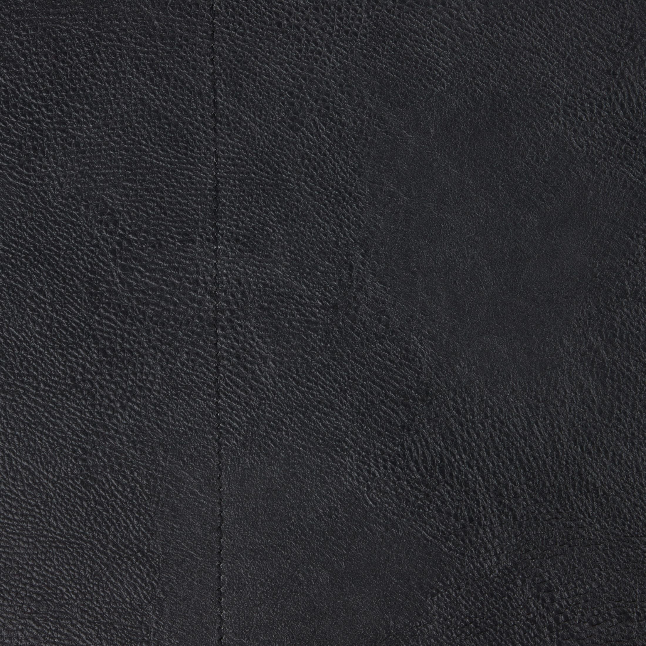 (2 pack) Better Homes & Gardens Faux Leather Memory Foam Chair Pad, Black, 15"W x 17"L , 1 Piece