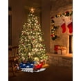thumbnail image 5 of 4th of July Christmas Tree Skirt 36 Inches Large Christmas Skirt Tree,Independence Day American Flag Red Striped Blue Star Tree Skirt Christmas Decorations for Fireplace Party Holidays Indoor Outdoor, 5 of 7