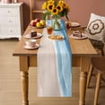 thumbnail image 2 of Navy Blue Waves Coastal Table Runner 72 Inches, Summer Beach Ocean Seaside Bed Runner Dresser Scarves Tabletop for Indoor Outdoor Parties/Ceremony/Banquet, 14" x 72", 2 of 9