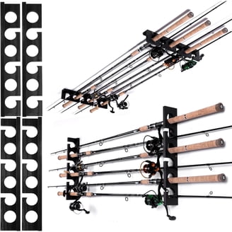 Fishing Rod Holders for Garage 360 Degree Rotating Fishing Pole Rack, Floor  Stand Holds up to 12 Rods Bamboo Wood Fishing Gear Equipment Storage  Organizer, Fishing Gifts for Men - Walmart.com