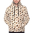 thumbnail image 4 of Hoodies for Men - Cute Coffee Bean Print Long Sleeve Comfrt Men'S Fashion Hoodies & Sweatshirts, Sweatshirts for Men Hoodies Pullover Clothing Clothes with Pouch, 4 of 7