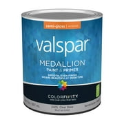 Valspar Medallion 100% Acrylic Paint & Primer Semi-Gloss Interior Wall Paint, Clear Base, 1 Qt.
