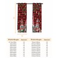 thumbnail image 6 of Fsddascl Red Plaid Gnomes Christmas Blackout Curtains for Bedroom/Living Room, Thermal Insulated Kitchen Curtains, Xmas Balls Tree Snowflake Grommet Darkening Window Treatment Drapes 52"x63"x2, 6 of 6