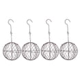 thumbnail image 1 of Metal Hanging Plant Holder with 4 Pieces Retro Iron Ball Shape Planter, 1 of 8