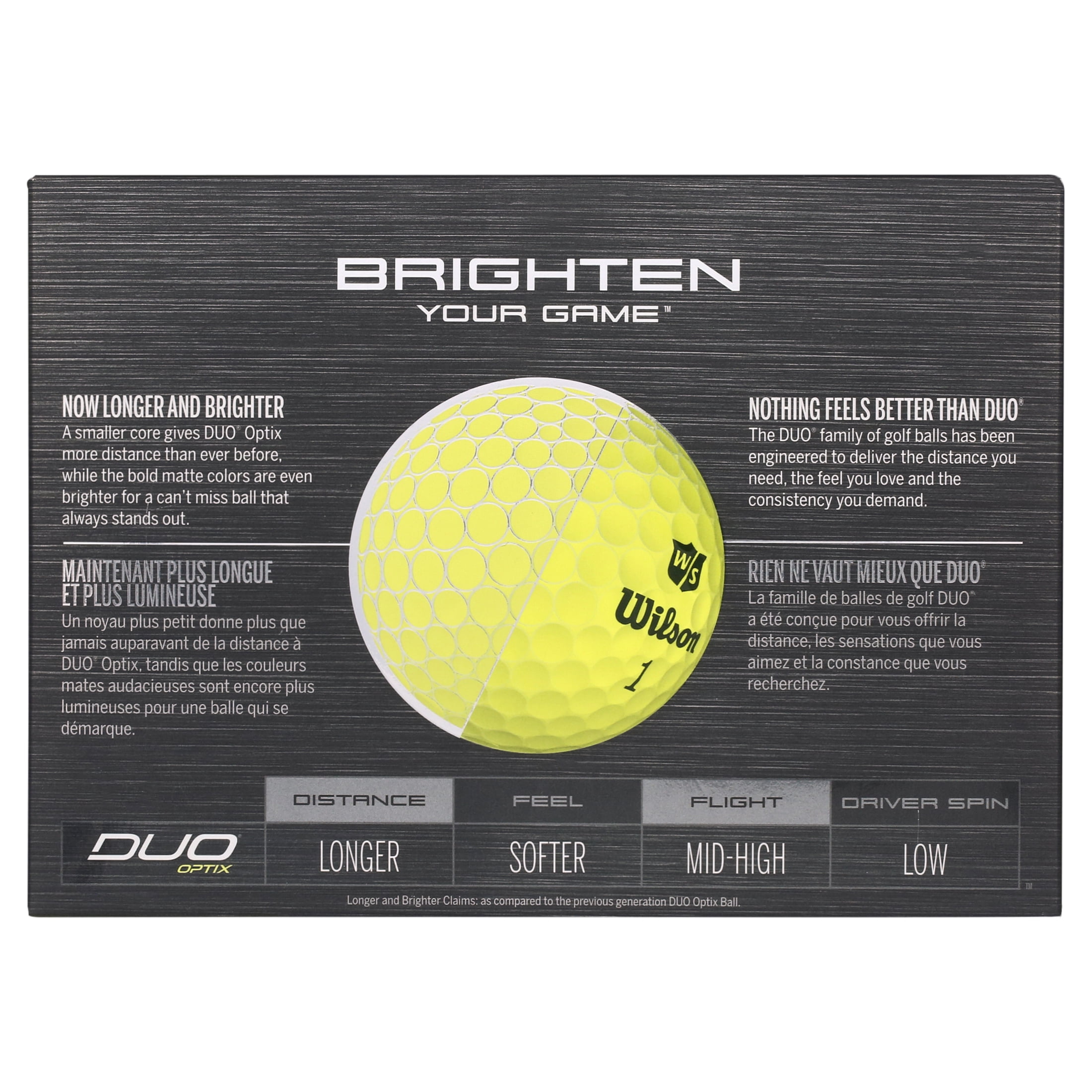 Wilson Staff Duo Optix NFL Golf Balls Yellow, Philadelphia Eagles