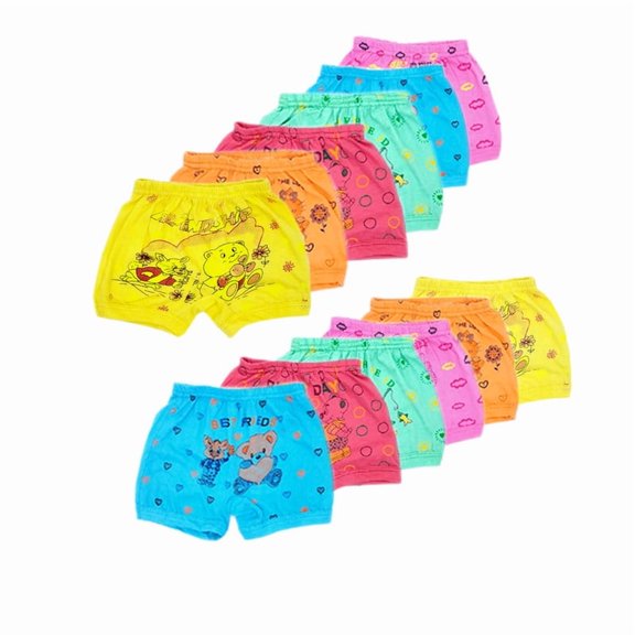 VastraMilap Baby Boys & Girls Cotton Bloomers - Pack of 12 Soft, Stylish for Everyday Wear