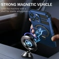 thumbnail image 4 of ELEHOLD for iPhone 15 Plus Rugged Case, Magnetic Invisible Stand Military Drop Protection Cover, Compatible with MagSafe Shockproof Ring Holder Hard Phone Case for iPhone 15 Plus ,Royalblue, 4 of 9