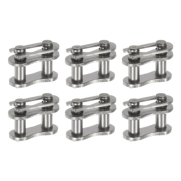 Uxcell 6Pack #35 Chain Master Connector Link Roller 3/8" Pitch Stainless Steel for 06C Chain